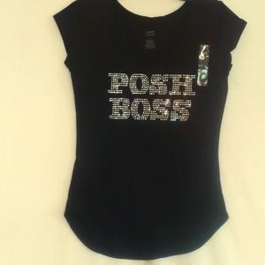 NWOT Bling Posh Boss Rhinestone